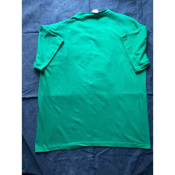 R&M Richards by Karen Kwong Celestial Green Blouse with Shoulder Pads - Picture 2 of 5